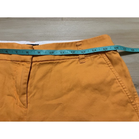 J Crew Shorts Womens 6 Orange Stretch Chino Classic Bright Colorful - Picture 5 of 8